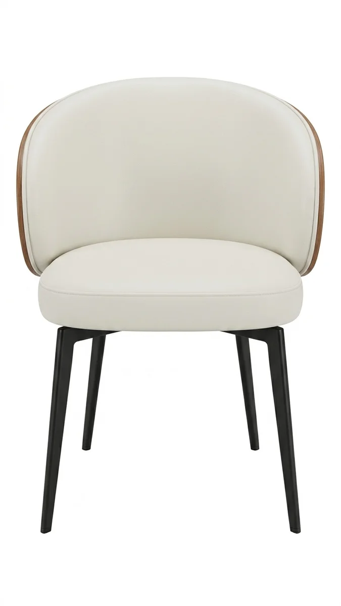 כיסא אוכל ליברטי מרופד בגב עץ